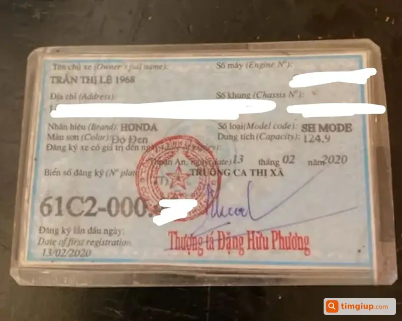 Tìm Giấy Tờ Tên Lê Đức Lộc Rơi Tại Thuận An, Bình Dương