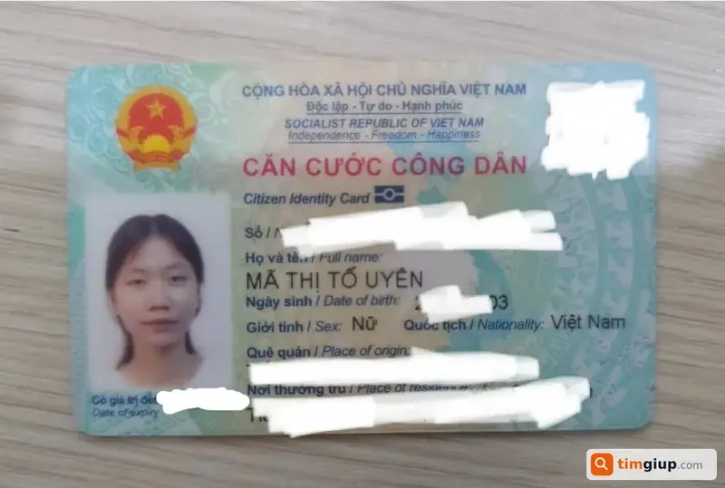 Tìm ví và giấy tờ tùy thân của Mã Thị Tố Uyên tại Gò Vấp - Quận 12