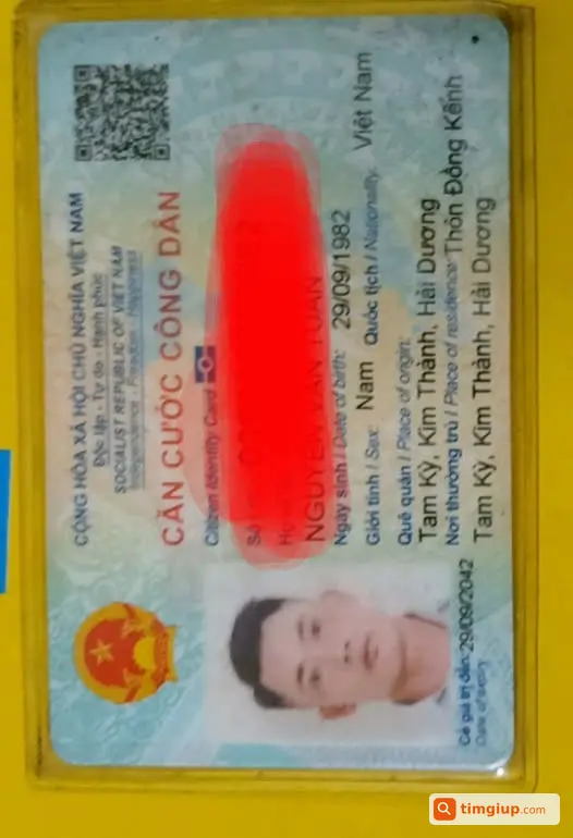 Tìm Căn Cước Đánh Rơi Từ Nhà Đến UBND Đại Đức