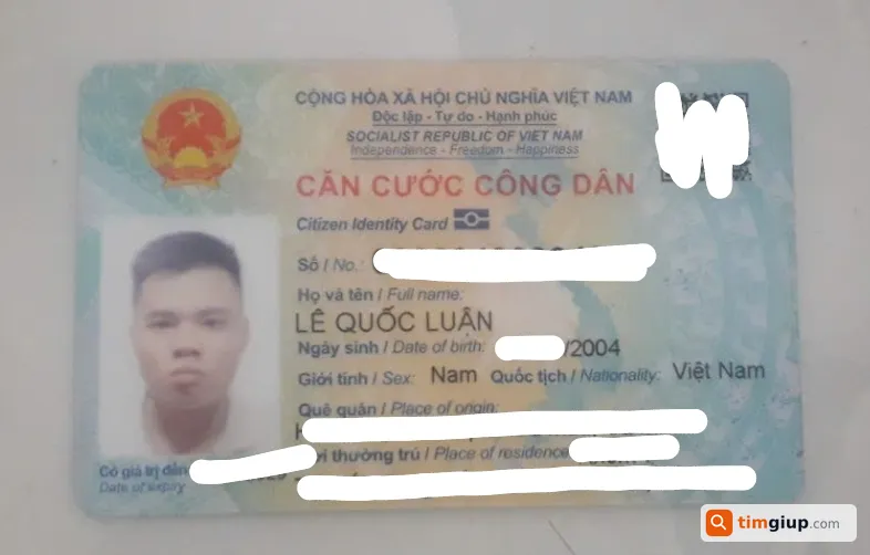 Tìm ví đánh rơi của anh Lê Quốc Luận tại Ninh Kiều, Cần Thơ