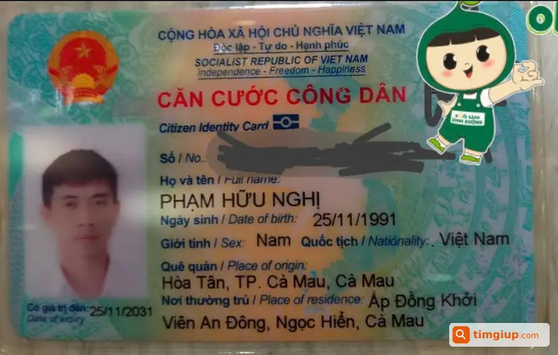 Rơi Bóp Có CCCD Và Bằng Lái Tên Phạm Hữu Nghị Tại Năm Căn