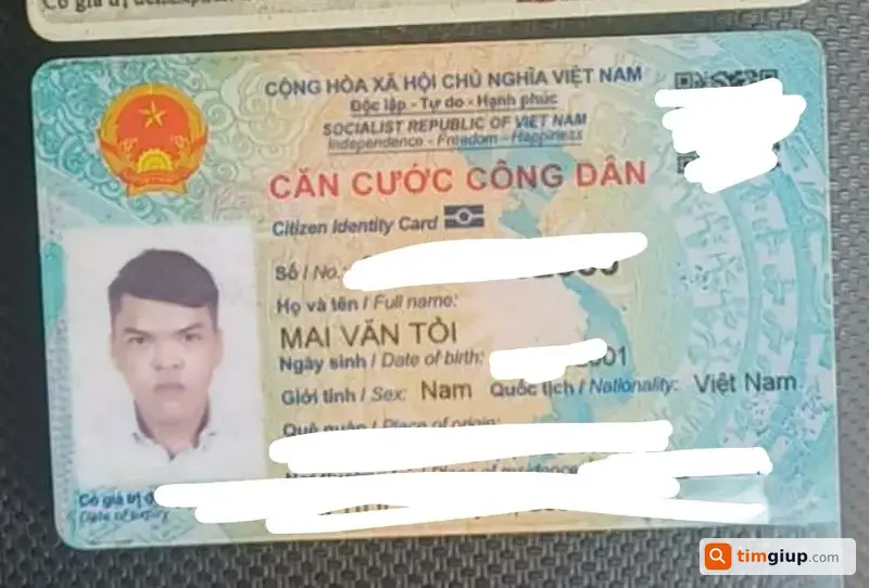Tìm Ví Có CCCD Tên Mai Văn Tải Tại Bình Hưng Hòa TP.HCM