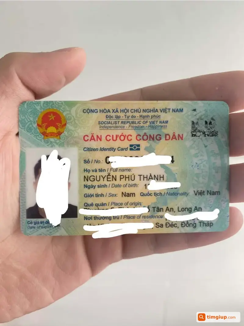 Bóp Đựng CCCD Nguyễn Phú Thành Rơi Trên Đường Cần Thơ