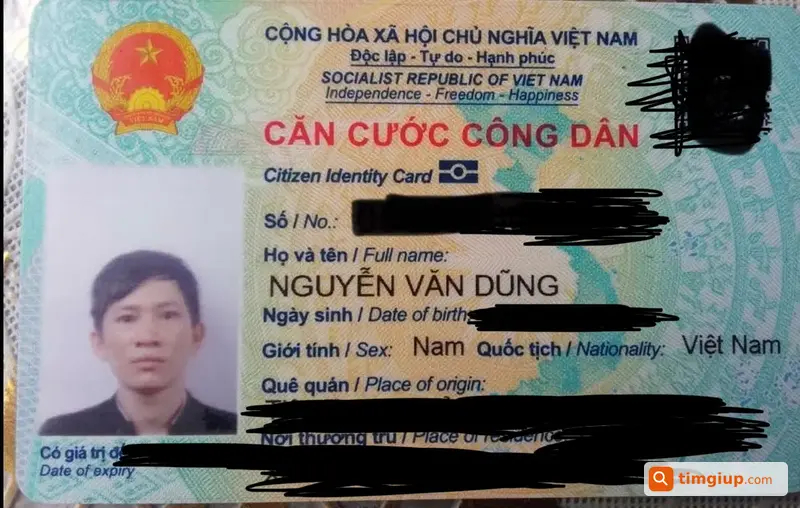 Rơi Ví Giấy Tờ Tên Nguyễn Văn Dũng Tại Vĩnh Tân, Bình Dương
