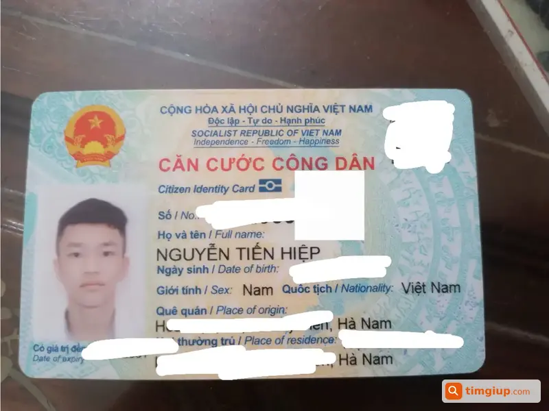Tìm Ví Đen Cùng Giấy Tờ Tên Nguyễn Tiến Hiệp Ở Hà Nội