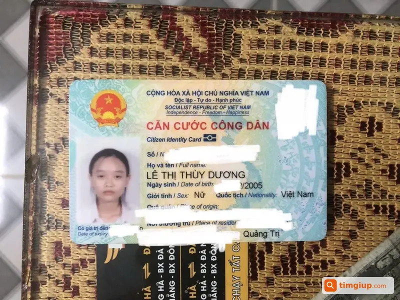 Tìm Ví Xanh Có CCCD Rơi Từ Điện Biên Phủ Đến Nguyễn Trường Tộ