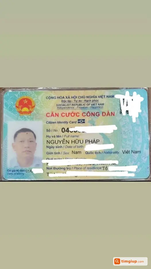 Tìm Ví Và Giấy Tờ Mang Tên Nguyễn Hữu Pháp Ở Thuận An