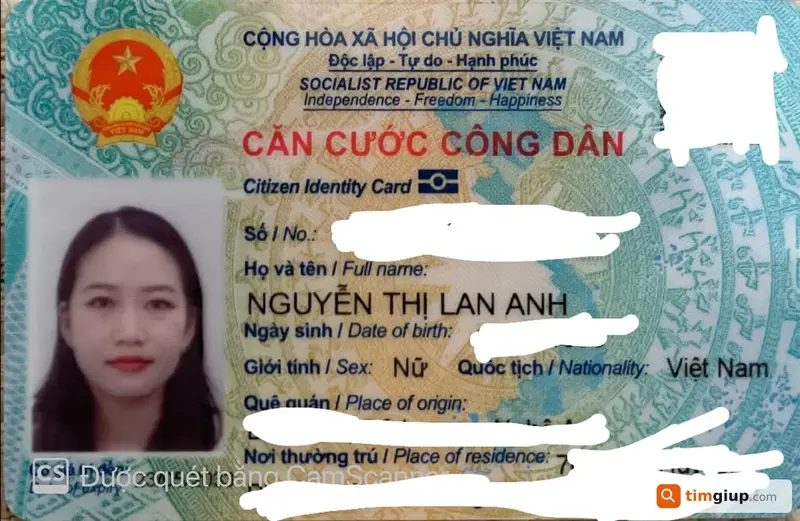 Tìm ví và giấy tờ tùy thân của Nguyễn Thị Lan Anh