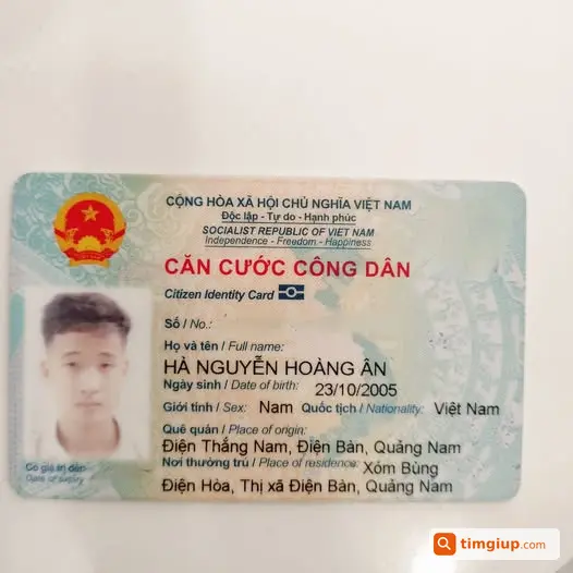 Đánh Rơi Ví Đen Chứa CCCD Tại Huế Và Quảng Trị