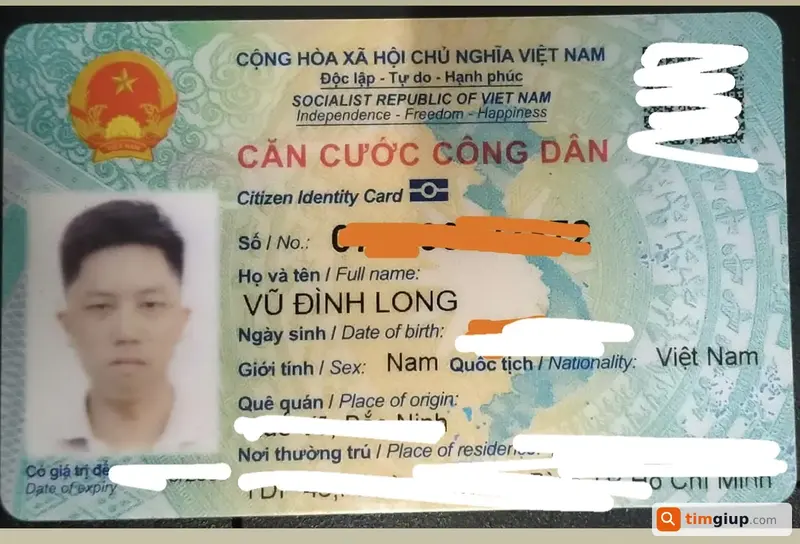 Tìm ví tiền và giấy tờ tùy thân của anh Vũ Đình Long tại Hà Nội