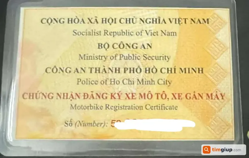 Tìm Cavet xe máy tên Cao Lê Đình An tại Quận 12, TP.HCM