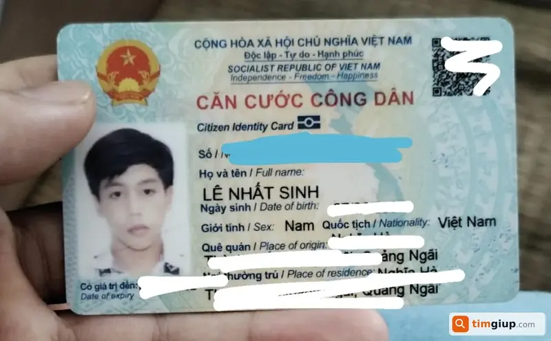 Tìm ví và giấy tờ tùy thân tên Lê Nhất Sinh tại TP. Hồ Chí Minh