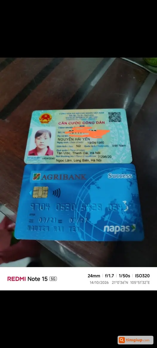 Nhặt Được CCCD Tại Phố Lò Đúc, Hà Nội, Liên Hệ Nhận Lại