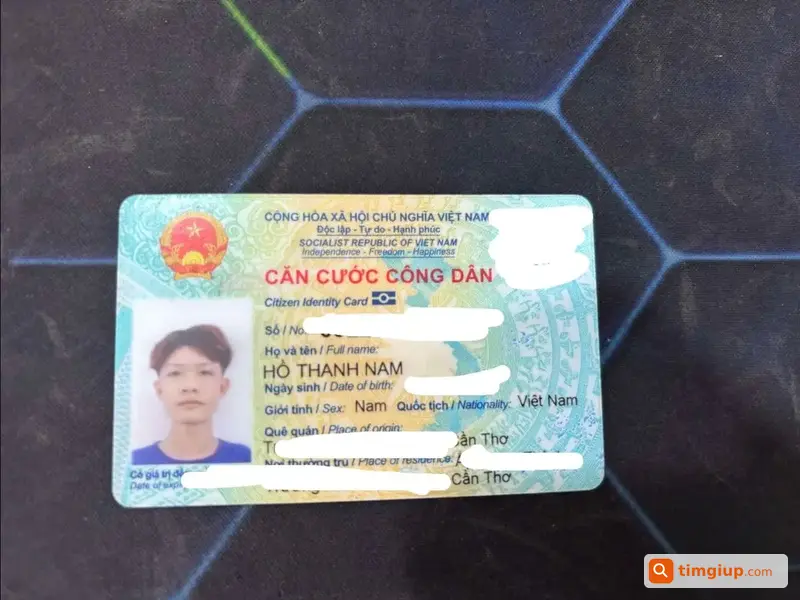 Tìm Ví Đen Có CCCD Tên Hồ Thành Nam Gần Vạn Hạnh Mall