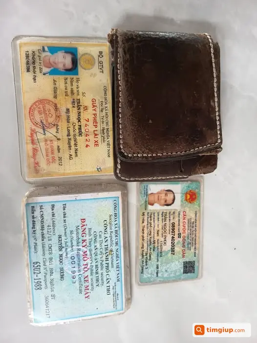 Nhặt Được CCCD, Bằng Lái A1 Và Giấy Đăng Ký Xe Máy