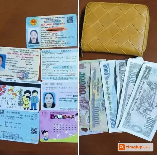 Ví Vàng Cùng CCCD Và Giấy Phép Lái Xe Thất Lạc Ở Thiệu Long