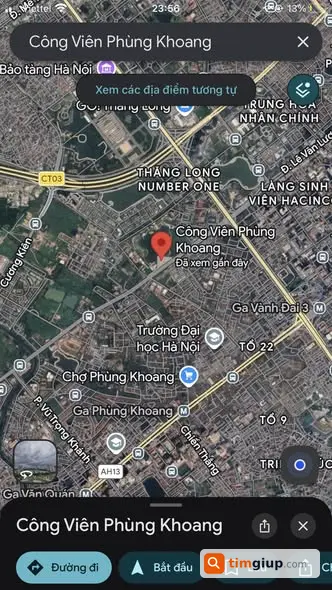 Tìm ví chứa giấy tờ Nguyễn Thị Minh Khanh gần Phùng Khoang