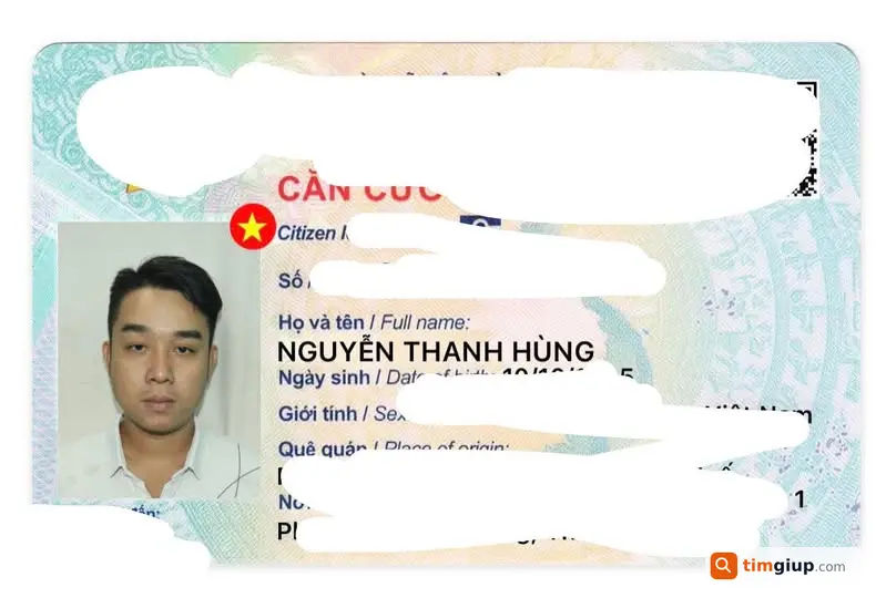 Mất CCCD và giấy tờ mang tên Nguyễn Thanh Hùng tại Cà Mau