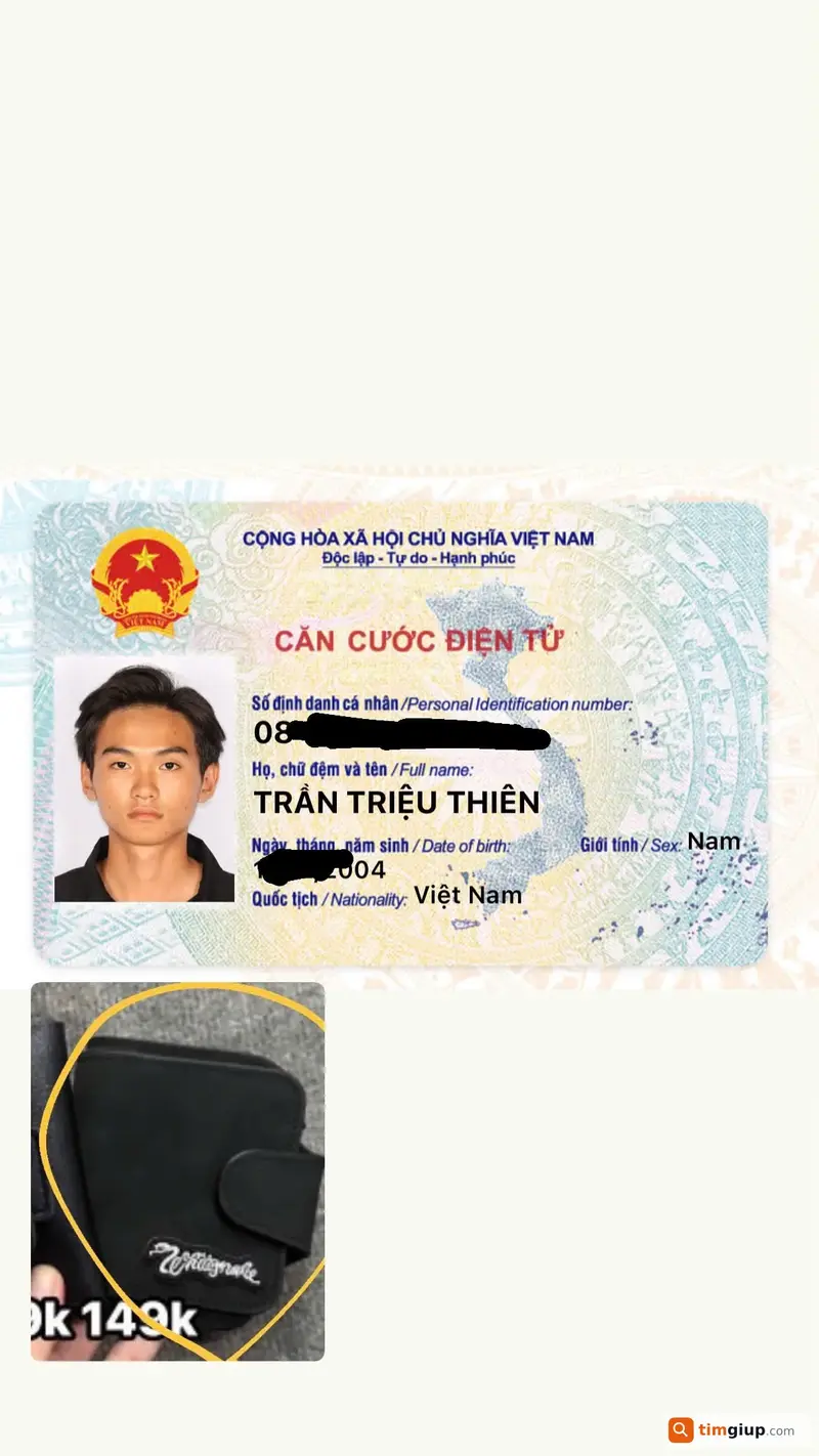 Tìm ví màu đen mang tên Trần Triệu Thiên tại TP. Hồ Chí Minh