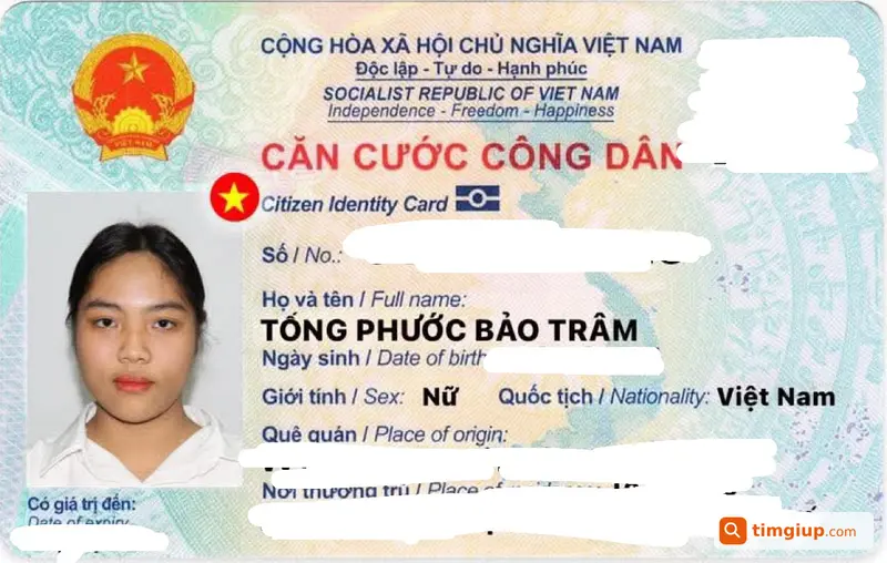 Ví Giấy Tờ Tên Tống Phước Bảo Trâm Rơi Ở Huế