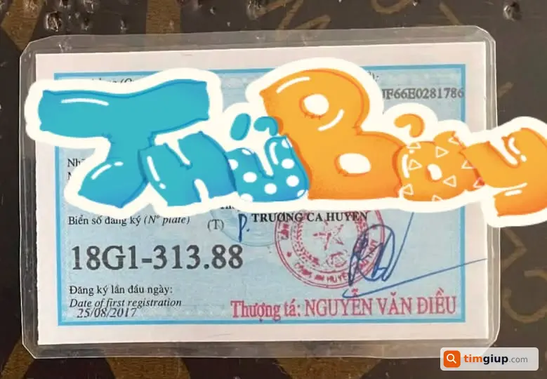 Tìm Giấy Đăng Ký Xe Biển Số 31388 Rơi Tại Đại Đồng