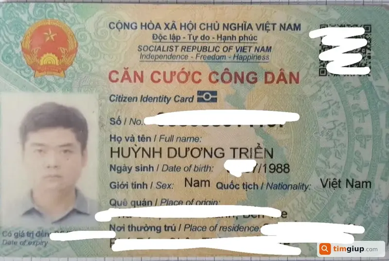 Tìm ví đánh rơi mang tên Huỳnh Dương Triển tại Cần Thơ