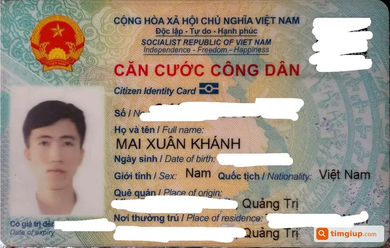 Tìm Ví Giấy Tờ Tên Mai Xuân Khánh Tại Củ Chi, TP.HCM