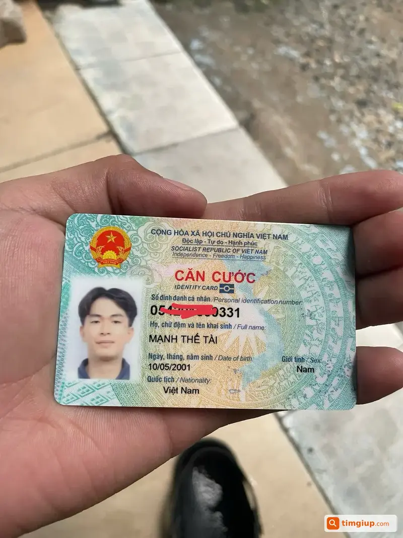 Mạnh Thế Tài Tìm Giấy Tờ CCCD, GPLX Và Thẻ Mb Bank Bị Rơi