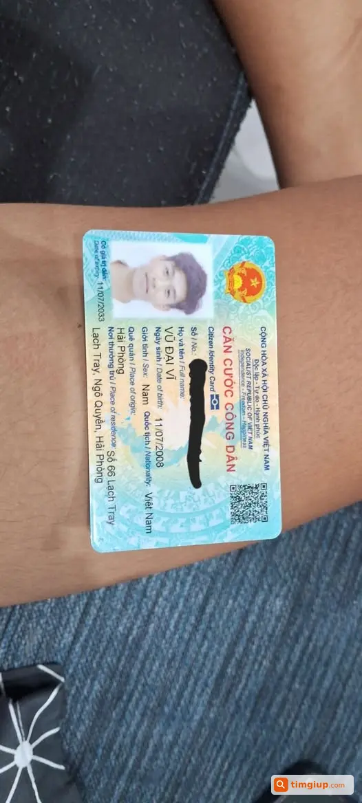 CCCD Bị Rơi Từ Ngõ 29 Dịch Vọng Đến UBND Phường Cầu Giấy