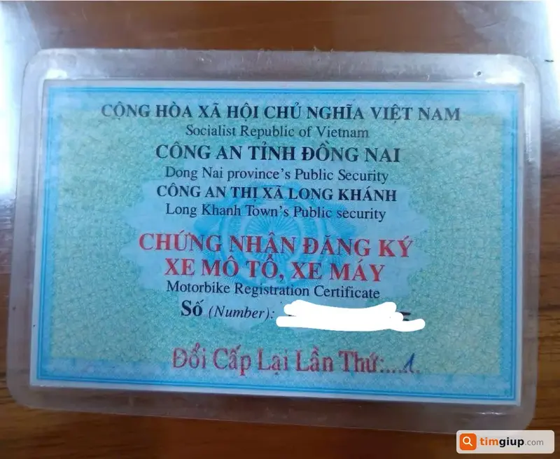Tìm cà vẹt xe đứng tên Phạm Thị Hồng Yến tại TP.HCM