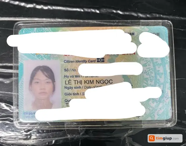 Tìm CCCD và giấy tờ tùy thân Lê Thị Kim Ngọc tại Bến Cát Bình Dương