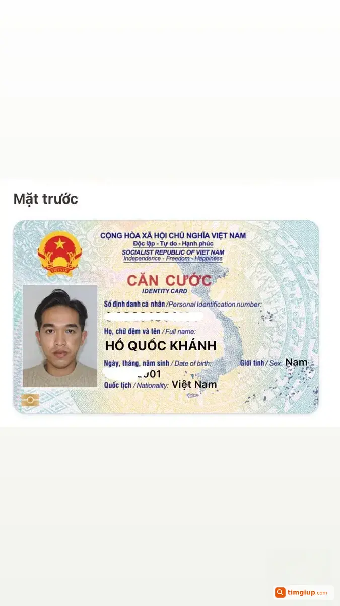 Tìm Ví Đen Cùng CCCD Tên Hồ Quốc Khánh Rơi Tại Đà Nẵng