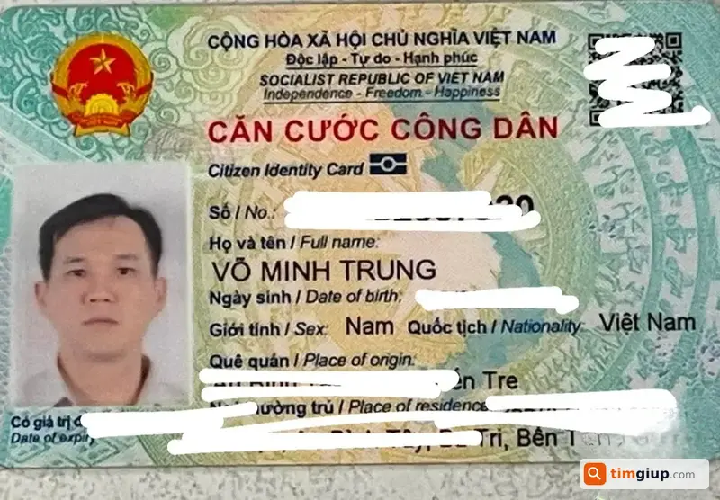 Tìm Ví Có Giấy Tờ Mang Tên Võ Minh Trung Tại Bình Thạnh, TP.HCM