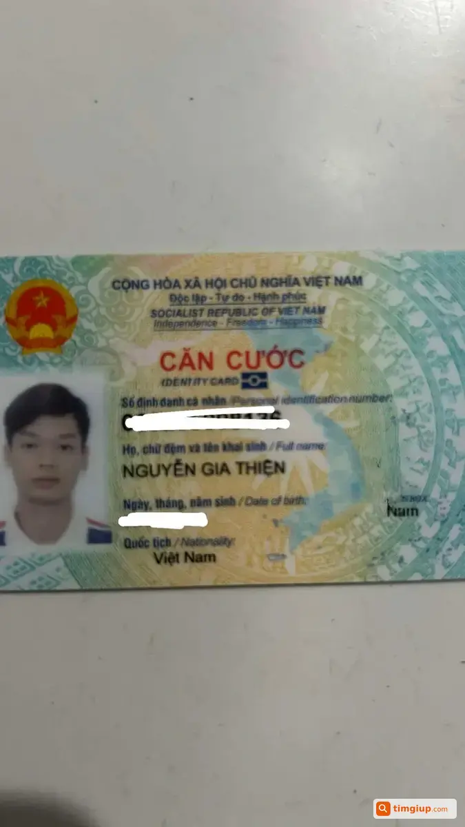 Rơi Ví Có Căn Cước Tên Nguyễn Gia Thiện Tại Lê Văn Lương