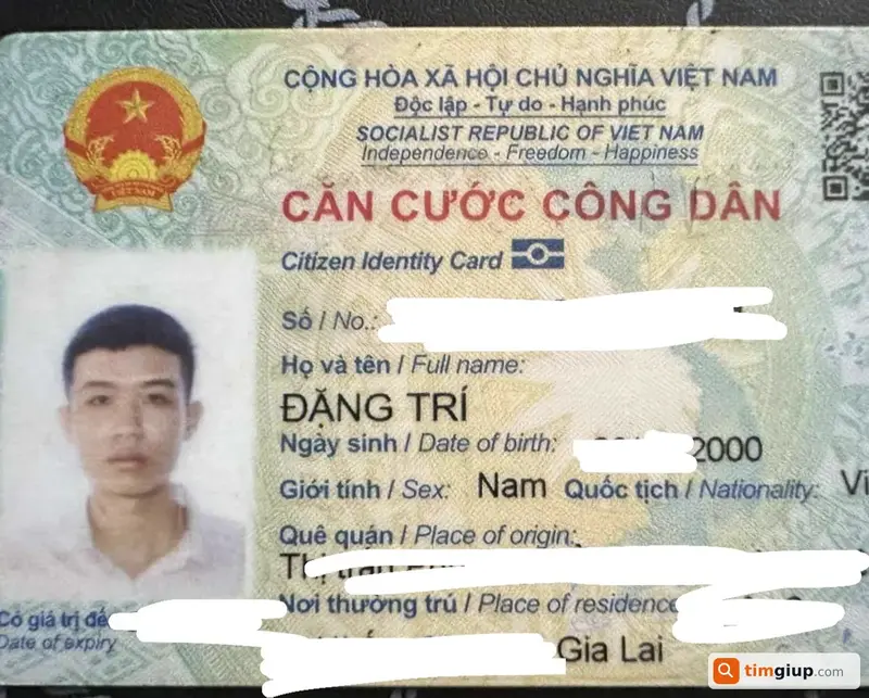 Tìm ví tiền thất lạc của anh Đặng Trí tại Gia Lai