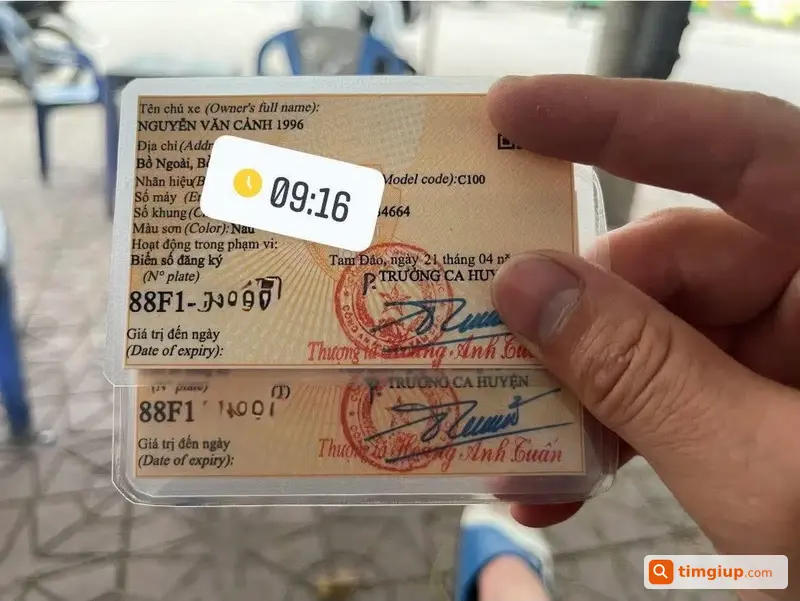 Mất Ví Da Bò Màu Nâu Cùng CCCD Và Giấy Tờ Trên Đường Láng