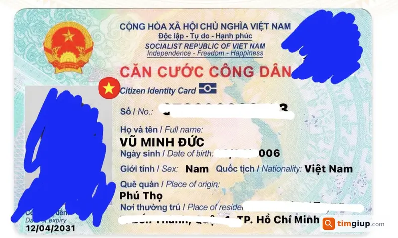 Tìm Ví Có CCCD Và Bằng Lái Tên Vũ Minh Đức Tại TP.HCM