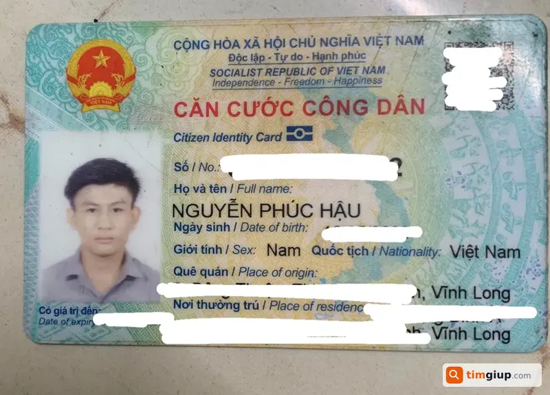 Tìm Ví Có CCCD Nguyễn Phúc Hậu Rơi Từ Cần Thơ Đến Bình Minh