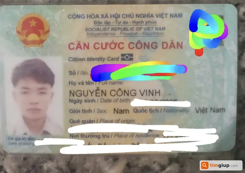 Tìm ví đánh rơi chứa giấy tờ tên Nguyễn Công Vinh tại Bình Chánh, TP.HCM