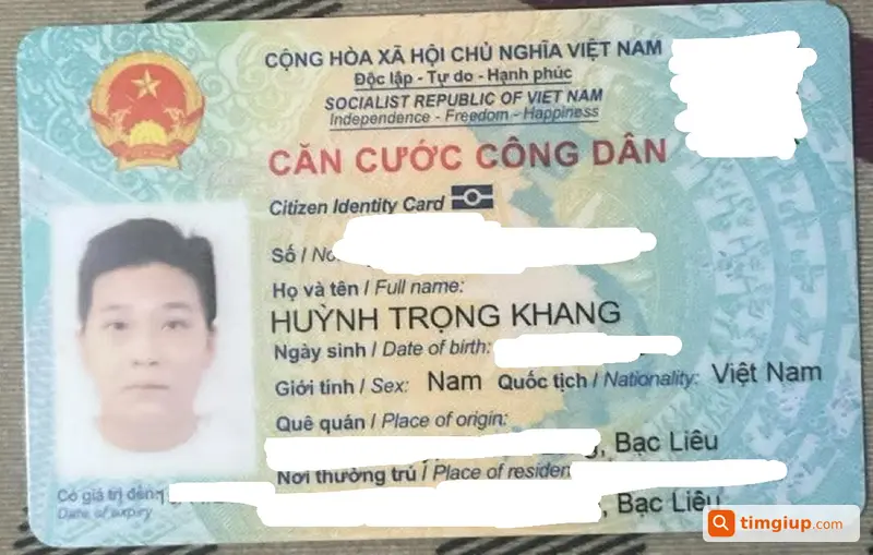 Ví Đen Giấy Tờ Huỳnh Trọng Khang Thất Lạc Tại Cần Thơ