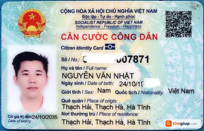 Tìm Ví Có CCCD Mang Tên Nguyễn Văn Nhật Bị Rơi