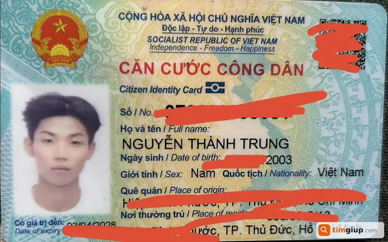 Tìm ví tiền đánh rơi của bạn Nguyễn Thành Trung tại Thủ Đức, TP.HCM