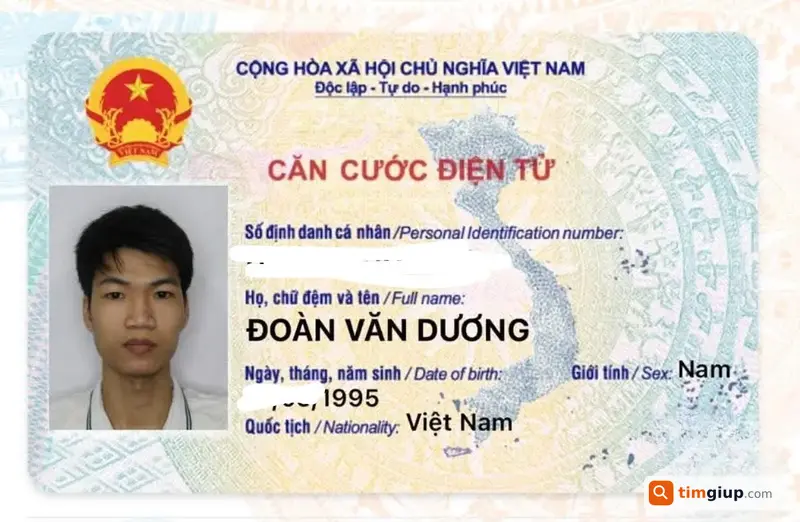 Tìm CCCD Tên Đoàn Văn Dương 1995 Tại Hải Phòng