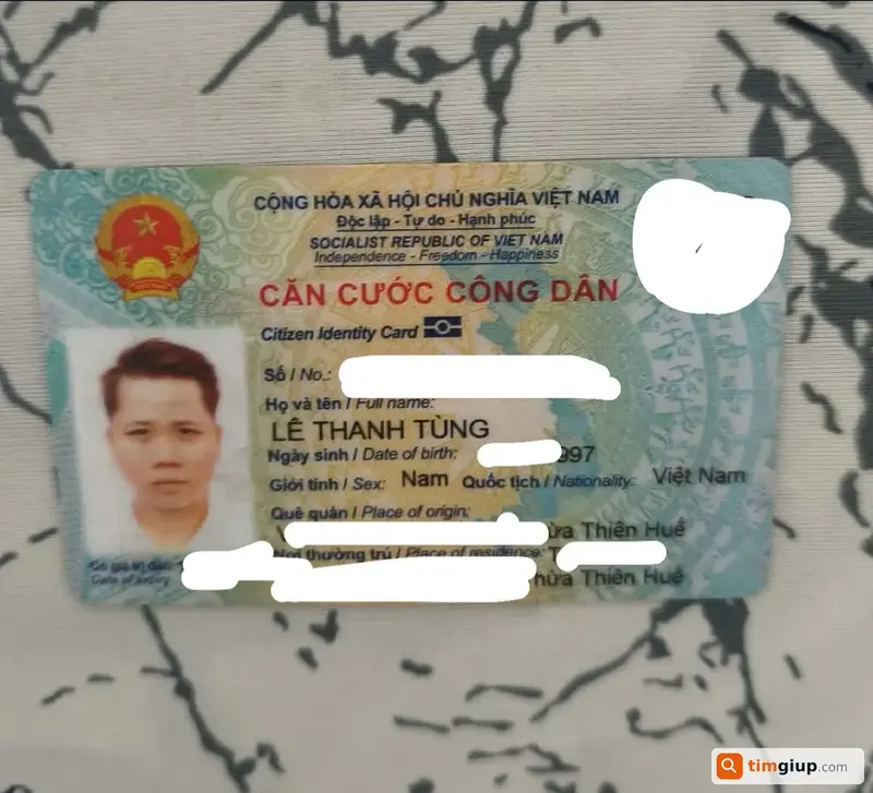 Tìm ví và giấy tờ tùy thân của anh Lê Thanh Tùng tại Bình Dương