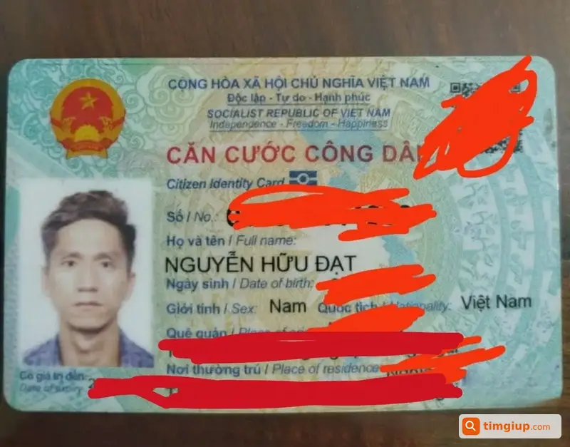 Rơi Ví Đen Có CCCD Tên Nguyễn Hữu Đạt Tại Đà Nẵng