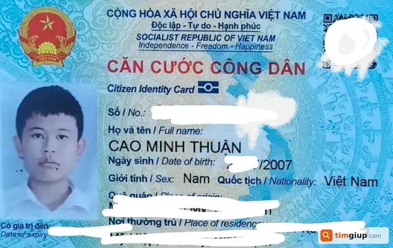Tìm ví/bóp đánh rơi tên Cao Minh Thuận (2007) tại TP.HCM
