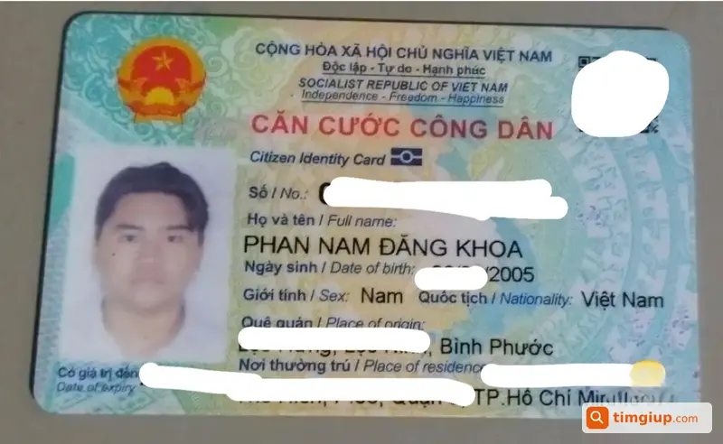 Tìm Ví Giấy Tờ Tên Phan Nam Đăng Khoa Tại TP.HCM