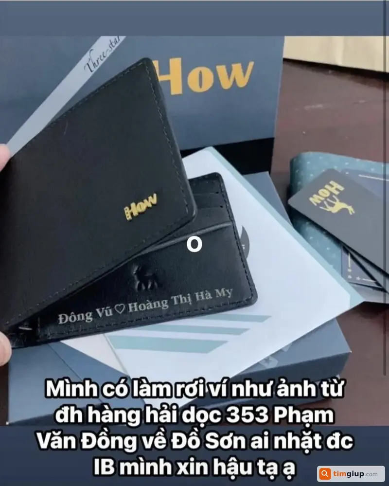 Tìm ví và giấy tờ tùy thân của Vũ Khắc Đông tại Hải Phòng