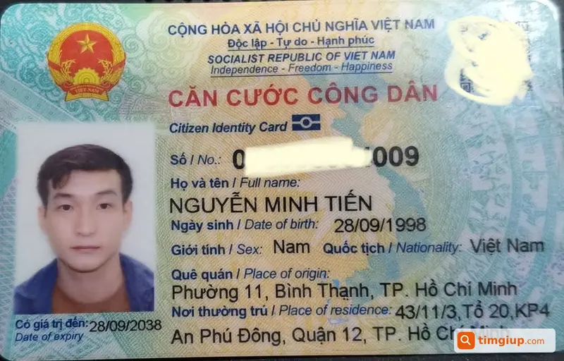 Tìm Bóp Có CCCD Và Bằng Lái Tên Nguyễn Minh Tiến