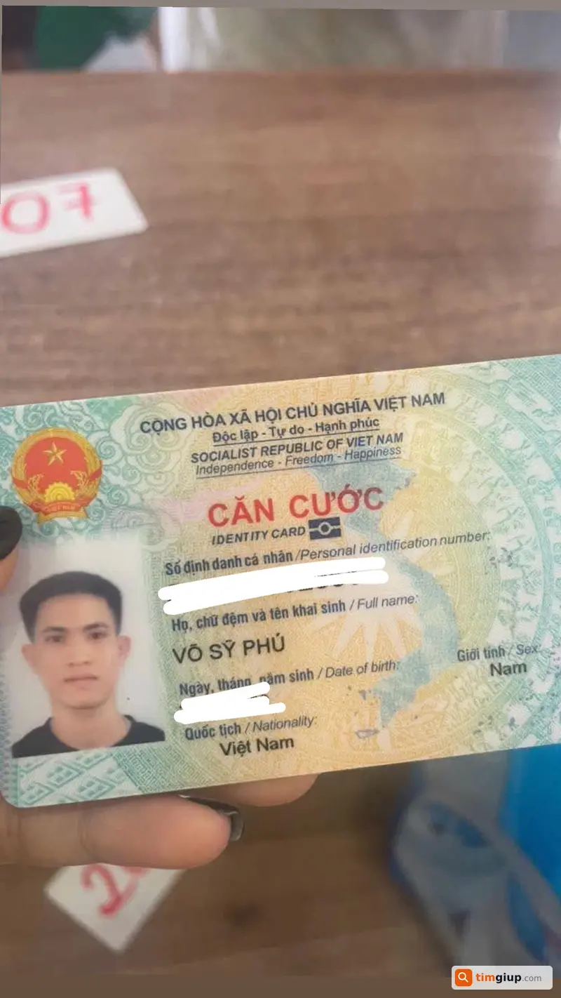 Tìm Ví Chứa CCCD Võ Sỹ Phú Và Giấy Tờ Tại Hoàng Thị Loan